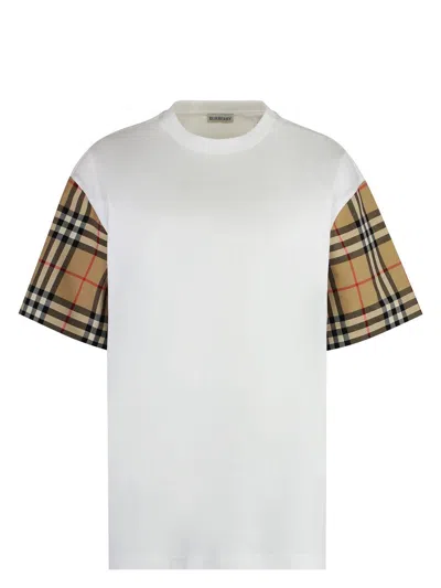BURBERRY WOMEN'S COTTON CREW-NECK T-SHIRT