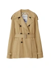 BURBERRY WOMEN'S COTTON GABARDINE DOUBLE-BREASTED TRENCH COAT