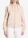 Burberry Women Cotton Hoodie In Cream