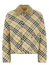 Burberry Cropped Check Quilted Barn Jacket