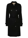 Burberry Double-breasted Trench Coat With Tailored Silhouette