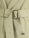 Burberry Cotton Trench Coat In Multicolor