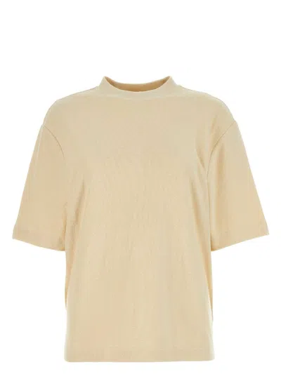 BURBERRY WOMEN'S CREAM TERRY FABRIC OVERSIZE T-SHIRT