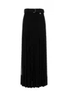 Burberry Crepe Jersey Maxi Skirt Skirts Black