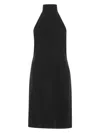 Burberry Funnel-neck Silk Bib Dress