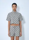 Burberry Women's Checked Cotton Shirt In Cream