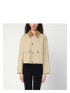 Burberry Cropped Buttoned Jacket