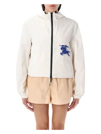 BURBERRY WOMEN'S CROPPED NYLON JACKET