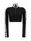 Burberry Cropped Polyamide Blend Top With High Collar