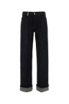 Burberry Melange Blue Denim Jeans In Blue
