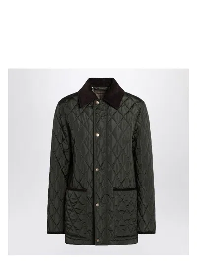 BURBERRY WOMEN'S DARK QUILTED JACKET