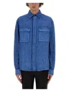 Burberry Denim Blue Linen Shirt