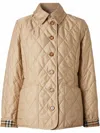 Burberry Women Quilted Jacket In Brown