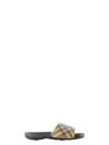 Burberry Check Pattern Slip-on Slides