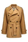 BURBERRY BURBERRY WOMEN DOUBLE-BREASTED SHORT TRENCH COAT