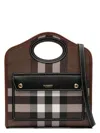 Burberry Women's E-canvas And Leather Mini Pocket Bag Handbag