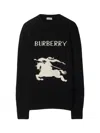 Burberry Ekd Wool Cashmere Sweater In Black