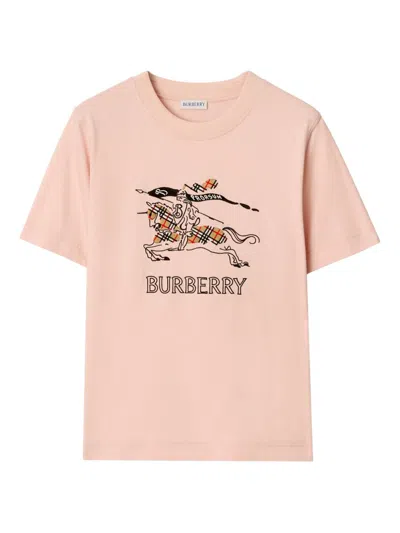 Burberry Pink Purple Cotton T-shirts Frankie