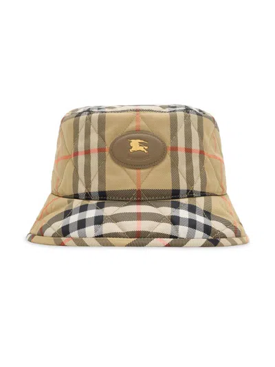 Burberry Quilted Horseshoe Bucket Hat In Multi