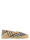 Burberry Canvas Check Pattern Espadrilles With Round Toe