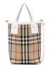 Burberry Women's Embroidered Canvas Mini London Handbag