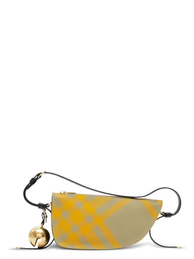 Burberry Women's Embroidered Canvas Mini Shield Shoulder Bag