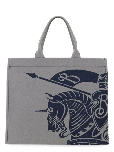 Burberry Women's Embroidered Canvas Shopping Bag
