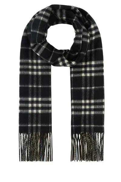 Burberry Women Embroidered Cashmere Scarf In Printed
