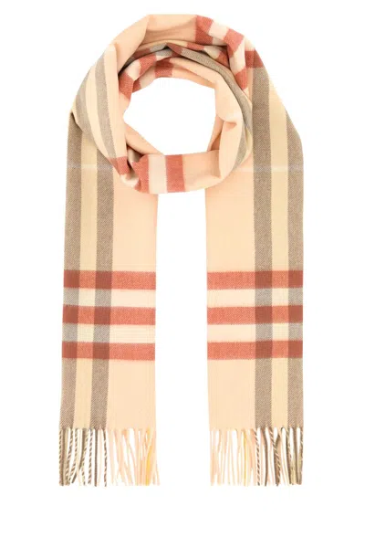 Burberry Women Embroidered Cashmere Scarf In Multicolor