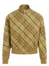 Burberry Embroidered Cotton Bomber Jacket