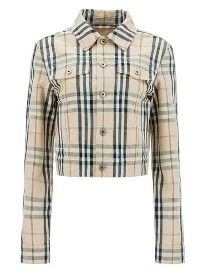 BURBERRY WOMEN'S EMBROIDERED DENIM JACKET