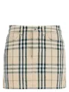 Burberry Embroidered Denim Mini Skirt