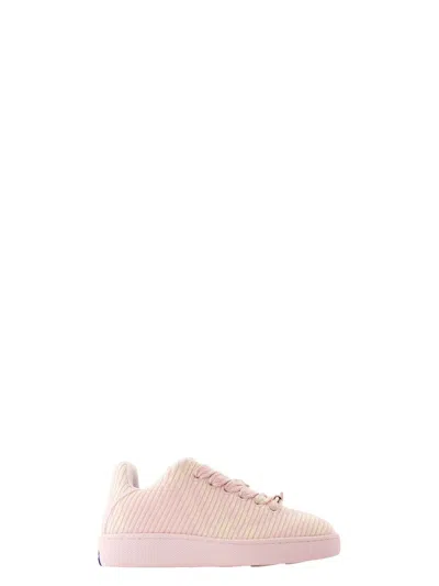 Burberry Women's Embroidered Fabric Box Sneakers