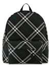 Burberry Embroidered Fabric Check Backpack