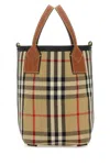 Burberry Women Embroidered Fabric London Bucket Bag In Multi
