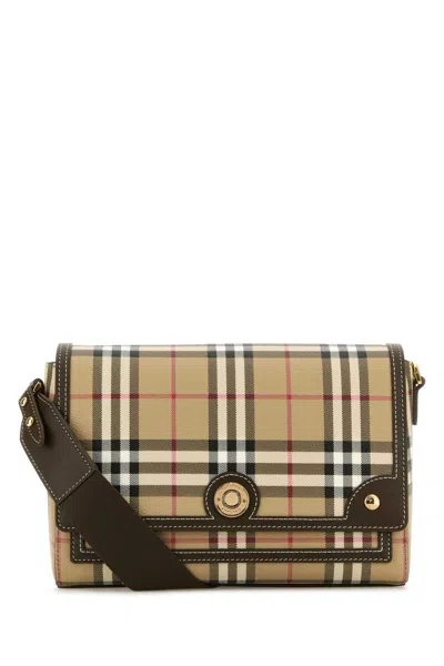 Burberry Embroidered Fabric Note Crossbody Bag In Multi
