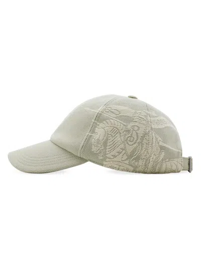Burberry Women's Embroidered Knight Logo Baseball Cap In Green