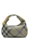 Burberry Women Embroidered Nylon Mini Peg Handbag
