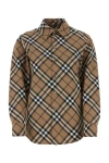 Burberry Ered Wool Blend Shirt In Multicolor