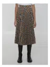 Burberry Embroidered Polyester Blend Skirt
