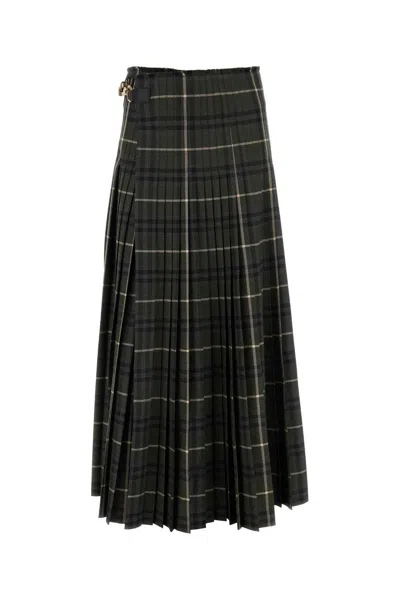 BURBERRY BURBERRY WOMEN EMBROIDERED POLYESTER BLEND SKIRT
