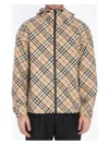Burberry Archivio Check Waterproof Jacket In Brown