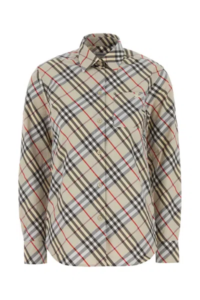 Burberry Women Embroidered Poplin Shirt