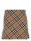 Burberry Women Embroidered Twill Mini Skirt