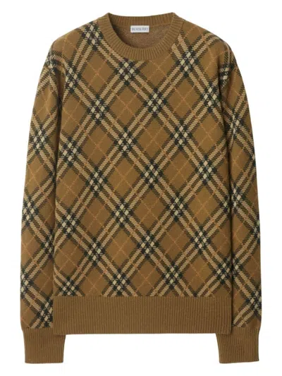 BURBERRY WOMEN'S EMBROIDERED WOOL BLEND SWEATER