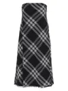 Burberry Midi Dress With Check Pattern