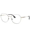 Burberry Women's Erin Eyeglasses, Be1350 56 In Light Gold
