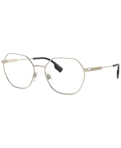 Burberry Women's Erin Eyeglasses, Be1350 56 In Light Gold