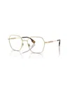 Burberry Women's Eyeglasses, Be1381 In Light Gold