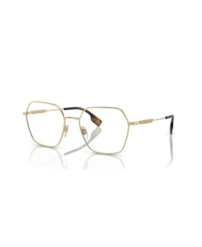 Burberry Women's Eyeglasses, Be1381 In Light Gold
